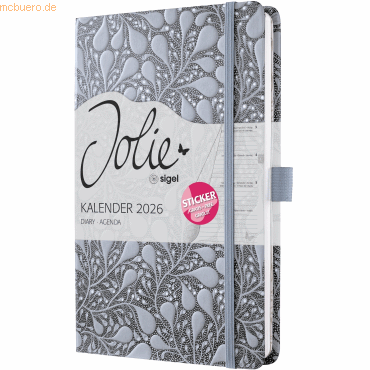 4004360773952 - Buchkalender J6361 mittelblau schwarz 2 Seiten   1 Woche  4004360773952 Sigel