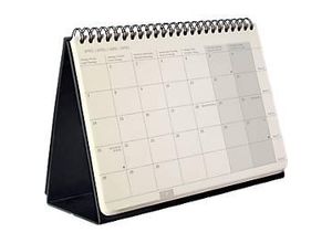 4004360779350 - Tischkalender Conceptum 2025 Hardcover Aufstellfunktion B 213 x H 220 mm schwarz