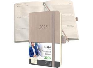 4004360779893 - Taschenkalender Conceptum 2025 taupe 4004360779893 Sigel