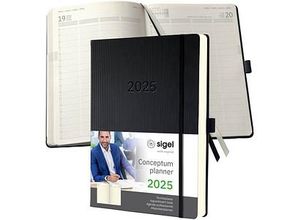 4004360780790 - SIGEL Buchkalender Conceptum 2025 schwarz