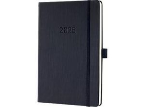 4004360781063 - Buchkalender C2512 Conceptum schwarz 2 Seiten   1 Woche  (A5) 2025 4004360781063 Sigel