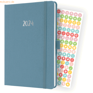 4004360787447 - 2 x Wochenkalender Jolie 2024 ca A5 1 Woche 2 Seiten Hardcover