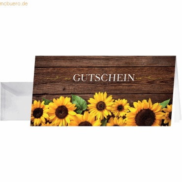 4004360810312 - Gutscheine Sunfield DS101 21cm x 105cm (BxH) 220g mit vorgedruckten Textfeldern Motiv Glanzkarton 4004360810312 10 Stück