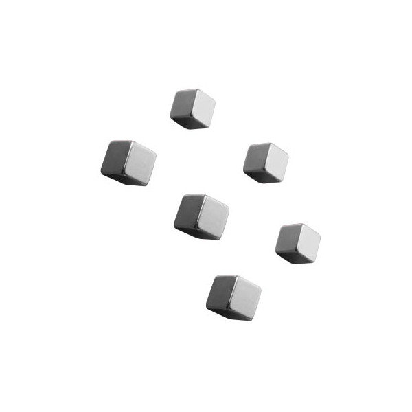 4004360843310 - Magnet C5 Strong (b x h x t) 10 x 10 x 10 mm Würfel Silber 6 St GL192 - Sigel