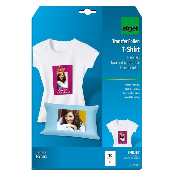 4004360991998 - Inkjet-Transfer-Folien A4 für T-Shirts & helle Textilien zum Aufbügeln 4004360991998 10 Stück