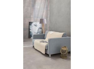 4004406276836 - Sofaschoner »Dublin« IBENA mit Wendeseite beige|weiß