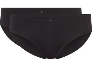 4004429508006 - SYLVIA SPEIDEL Slip Sydney Emblem-Anhänger uni 2er-Pack für Damen schwarz 38