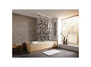 4004478171299 - Duschrollo für Leerkassette 128 x 240 cm grau Dusche Bad Rollo - Kleine Wolke