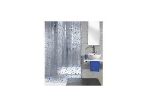 4004478195417 - Duschvorhang Bubble marineblau 180 x 200 cm Duschvorhänge - Kleine Wolke