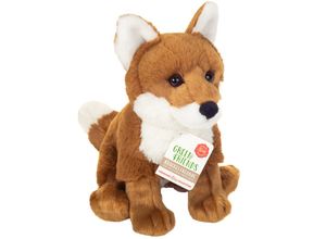 4004510903314 - Hermann Teddy - Kuscheltier FUCHS SITZEND (20cm) in braun