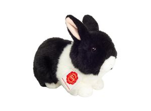 4004510937340 - Hermann Teddy - Kuscheltier HASE (23 cm) in schwarz weiß