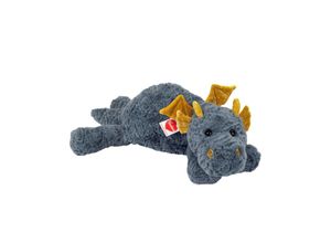 4004510939443 - Hermann Teddy - Kuscheltier DRACHE LOTTIE (48 cm) liegend in grau