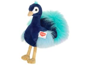 4004510939535 - Hermann Teddy - Kuscheltier PFAU ZOE (27cm) in blau türkis