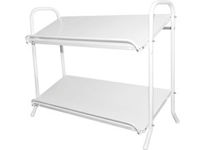 4004514010100 - SCHULTE Regalwelt Kastenständer Flaschenkastenständer 2 Fachböden 745x950x400 mm weiß weiß