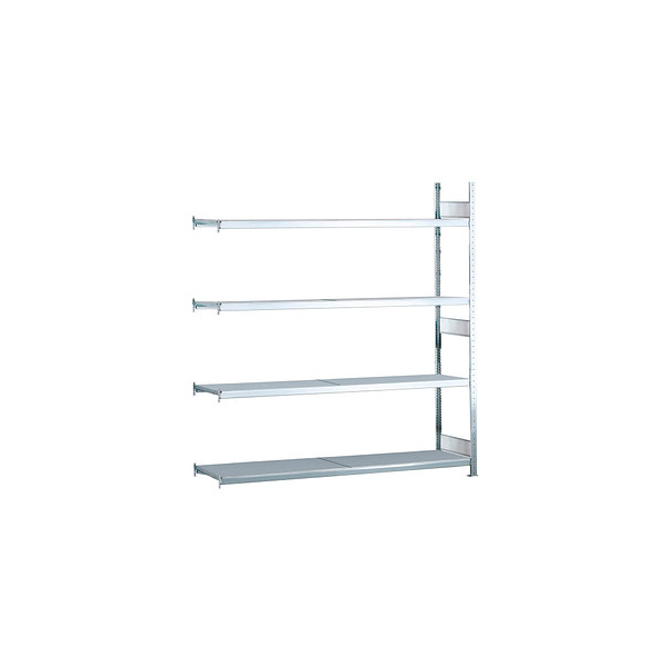 4004514200839 - SCHULTE Weitspannregal mit Stahlboden Höhe 2500 mm Spannweite 1500 mm Anbauregal Tiefe 800 mm