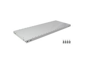 4004514238375 - SCHULTE Lagertechnik Zusatz-Fachboden MULTIPlus 250 750x600 mm 40 mm Kante mit 4 Fachbodenträgern