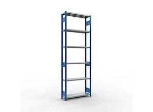 4004514282187 - Schulte Lagertechnik Fachbodenregal-Stecksystem MULTIplus 250 Grundregal Längenriegel 3000x1000x300 mm 7 Böden enzianblau verzinkt 4004514282187 - Schulte Lagertechnik Fachbodenregal-Stecksystem MULTIplus 250 Grundregal Längenriegel 3000x1000x300 mm 7 Böden enzianblau verzinkt