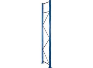 4004514287489 - Schulte Lagertechnik Palettenregal-Ständerrahmen S625-A18 unmontiert T 1100 x H 3500 mm Stützenbreite 100 mm blau verzinkt