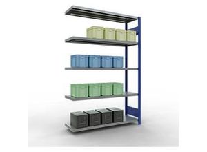 4004514294593 - Schulte Lagertechnik Fachbodenregal-Stecksystem MULTIplus 250 Anbauregal Längenriegel 2000x1300x400 mm 5 Böden lichtgrau 4004514294593 - Schulte Lagertechnik Fachbodenregal-Stecksystem MULTIplus 250 Anbauregal Längenriegel 2000x1300x400 mm 5 Böden lichtgrau
