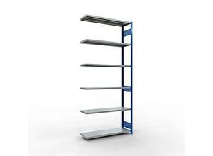 4004514294678 - Schulte Lagertechnik Fachbodenregal-Stecksystem MULTIplus 250 Anbauregal Längenriegel 3000x1300x400 mm 7 Böden lichtgrau 4004514294678 - Schulte Lagertechnik Fachbodenregal-Stecksystem MULTIplus 250 Anbauregal Längenriegel 3000x1300x400 mm 7 Böden lichtgrau