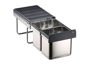 4004519012178 - WESCO Abfallsorter Edel-Master 40 DT - Edelstahl 32 Liter Volumen ab 40 cm Schrankbreite