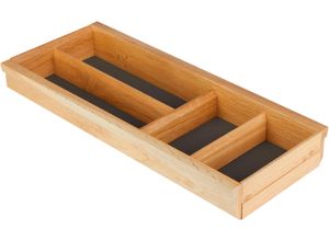 4004539000230 - NOBILIA ELEMENTS Besteckeinsatz Schubladeneinsätze in vier Breiten erhältlich aus massiver Eiche Gr B H T 19 cm x 55 cm x 47 cm braun (eiche massivholz)