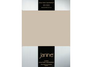 4004565630715 - Spannbettlaken JANINE ELASTIC 5002 Laken Gr B L 180-200 cm x 200-220 cm 1 St Jersey-Elasthan 35 cm 180 x 200 cm-190 x 200 cm-200 x 200 cm beige (naturell) Spannbettlaken für Matratzen bis 35 cm Höhe 95% Baumwolle hochwertig langlebig