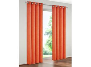 4004567022662 - Vorhang WIRTH Trondheim 328 g m² Gardinen Gr 245 cm Ösen 132 cm orange (terra)