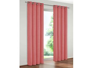 4004567025441 - Vorhang WIRTH Trondheim 328 g m² Gardinen Gr 225 cm Ösen 172 cm rosa Ösen