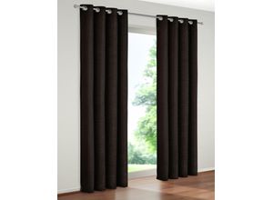 4004567030827 - Vorhang WIRTH Trondheim 234 g m² Gr 4 schwarz B132cm H200cm Chenille Polyacryl Gardinen