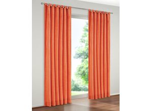 4004567031657 - Vorhang WIRTH Trondheim 234 g m² Gardinen Gr 225 cm Schlaufen 132 cm orange (terra) Schlaufen