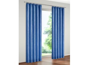 4004567049249 - Vorhang WIRTH Trondheim 234 g m² Gr 12 blau (royalblau) B172cm H255cm Chenille Polyacryl Gardinen