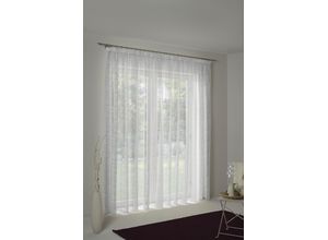 4004567064747 - Vorhang WIRTH Patricia Gardinen Gr 120 cm Faltenband 600 cm weiß Schlafzimmergardinen