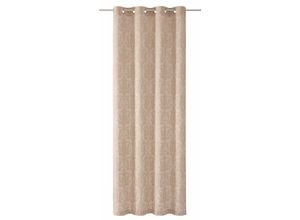 4004567065843 - Vorhang WIRTH Medina Gardinen Gr 245 cm Ösen 135 cm beige