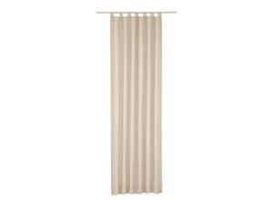 4004567090470 - Vorhang WIRTH Toco-Uni Gardinen Gr 250 cm Schlaufen 270 cm beige Schlaufen
