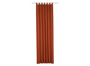 4004567090715 - Vorhang WIRTH Toco-Uni Gardinen Gr 225 cm Schlaufen 132 cm orange (terra) Schlaufen