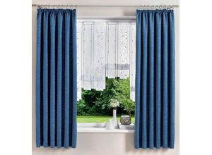4004567090814 - Vorhang WIRTH Toco-Uni Gardinen Gr 250 cm Kräuselband 132 cm blau Kräuselband 4004567090814 - Vorhang WIRTH Toco-Uni Gardinen Gr 250 cm Kräuselband 132 cm blau Kräuselband