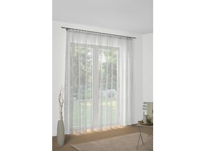 4004567094164 - Vorhang WIRTH Gr 3 weiß B600cm H120cm Polyester Gardinen Store