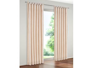 4004567105310 - Vorhang WIRTH Warnow Gardinen Gr 255 cm Schlaufen 132 cm beige (natur) Schlaufen