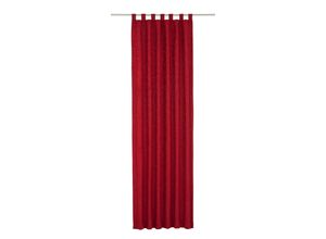 4004567110277 - Vorhang WIRTH Toco-Ranke Gardinen Gr 245 cm Schlaufen 132 cm rot Schlaufen