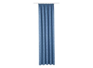 4004567110505 - Vorhang WIRTH Toco-Ranke Gr 3 blau Gardinen 225cm Kräuselband 132cm Polyacryl Polyester B132cm H225cm