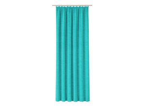 4004567112493 - Vorhang WIRTH Trondheim 234 g m² Gr 6 blau (türkis) B132cm H245cm Chenille Polyacryl Gardinen