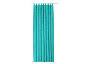 4004567112820 - Vorhang WIRTH Trondheim 234 g m² Gardinen Gr 255 cm Schlaufen 270 cm blau (türkis) Schlaufen