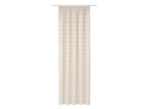 4004567117221 - Vorhang WIRTH Toco-Karo Gardinen Gr 245 cm Kräuselband 270 cm beige Kräuselband