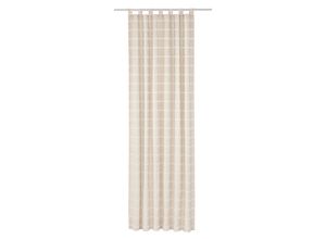 4004567117276 - Vorhang WIRTH Toco-Karo Gardinen Gr 225 cm Schlaufen 132 cm beige Schlaufen