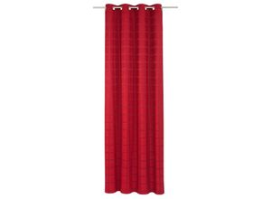 4004567118198 - Vorhang WIRTH Toco-Karo Gardinen Gr 245 cm Ösen 132 cm rot