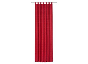 4004567118242 - Vorhang WIRTH Toco-Karo Gr 3 rot B132cm H225cm Chenille Polyacryl Gardinen