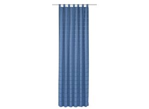 4004567118518 - Vorhang WIRTH Toco-Karo Gardinen Gr 225 cm Schlaufen 132 cm blau Schlaufen