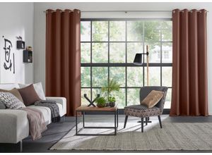 4004567119768 - Vorhang WIRTH Dim out Gr 5 braun B145cm H255cm Polyester Gardinen 4004567119768 - Vorhang WIRTH Dim out Gr 5 braun B145cm H255cm Polyester Gardinen