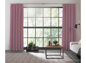 4004567119782 - Vorhang WIRTH Dim out Gardinen Gr 180 cm Kräuselband 145 cm lila (flieder) Kräuselband Gardine